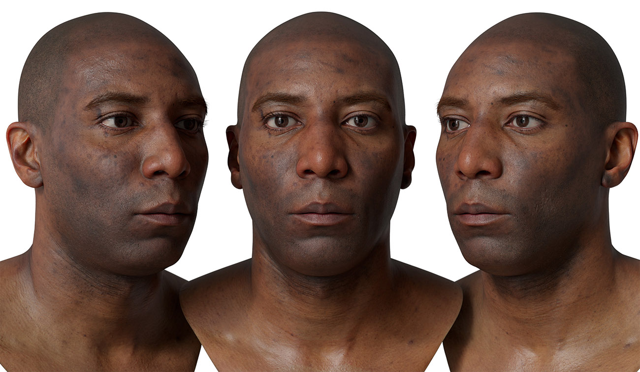 Male 3d head scan download